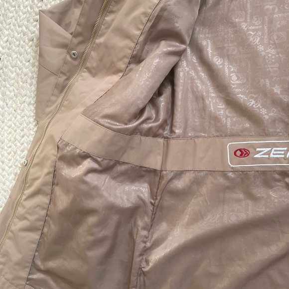 🦤 Women’s weather proof coat zero exposure tan trench coat style S - Picture 11 of 13